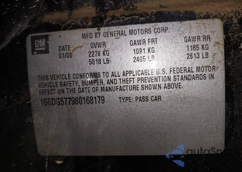 2008 Cadillac Cts Standard из США, поврежденный, VIN 1G6DG577980168179